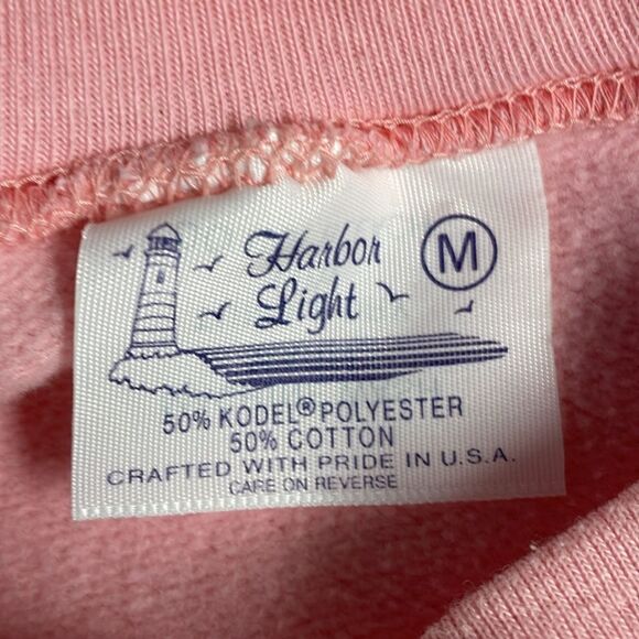 HARBOR LIGHT Ladies Pink Sweatshirt Golf Carts Bears Golfing Golf Club Size Med - Picture 6 of 6